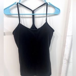 Lululemon black full length tank top. Size 6.